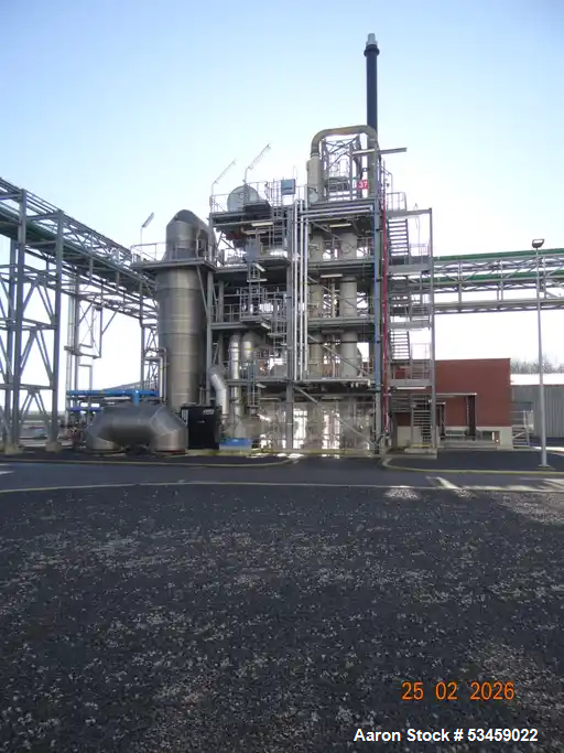 Used Dürr Ecopure Direct Fired Thermal Oxidizer Plant – 1.5 MW PFAS & Fluorinated Gas Treatment System with HF Recovery (2019–2021)