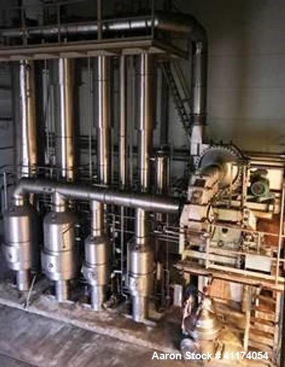 Used ANHYDRO Falling Film Vacuum Evaporator – 6,500 kg/h | MVR x2 | 5 Calendria | CIP