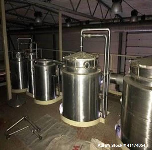 Used ANHYDRO Falling Film Vacuum Evaporator – 6,500 kg/h | MVR x2 | 5 Calendria | CIP