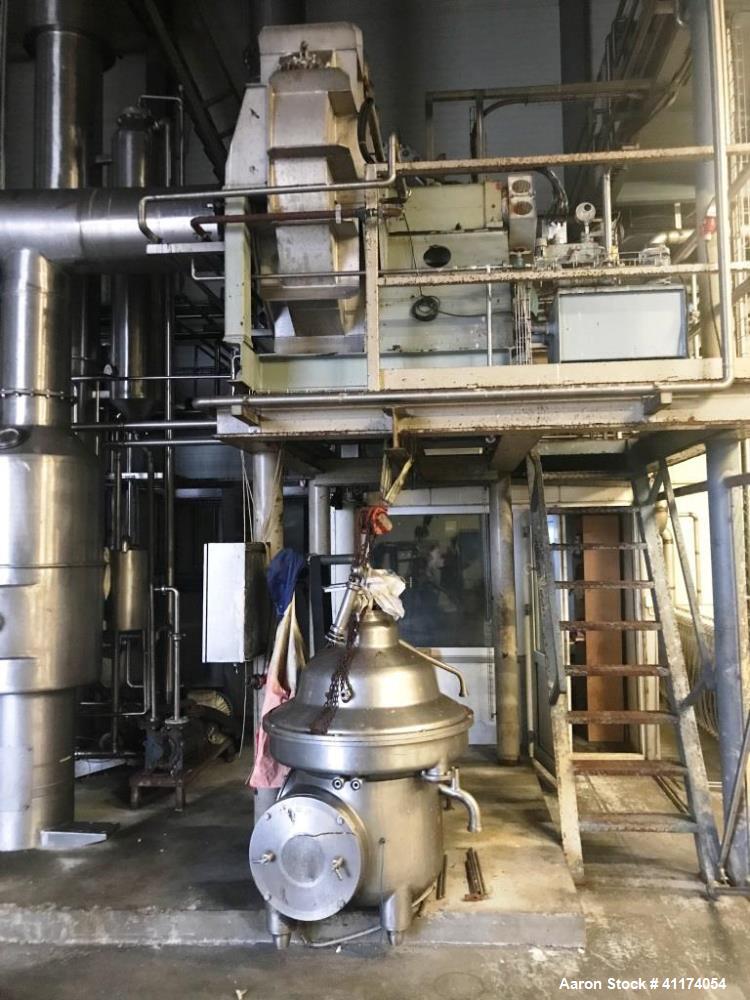 Used ANHYDRO Falling Film Vacuum Evaporator – 6,500 kg/h | MVR x2 | 5 Calendria | CIP