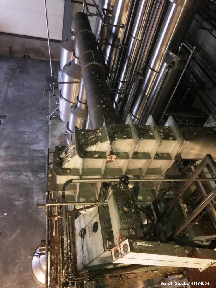 Used ANHYDRO Falling Film Vacuum Evaporator – 6,500 kg/h | MVR x2 | 5 Calendria | CIP