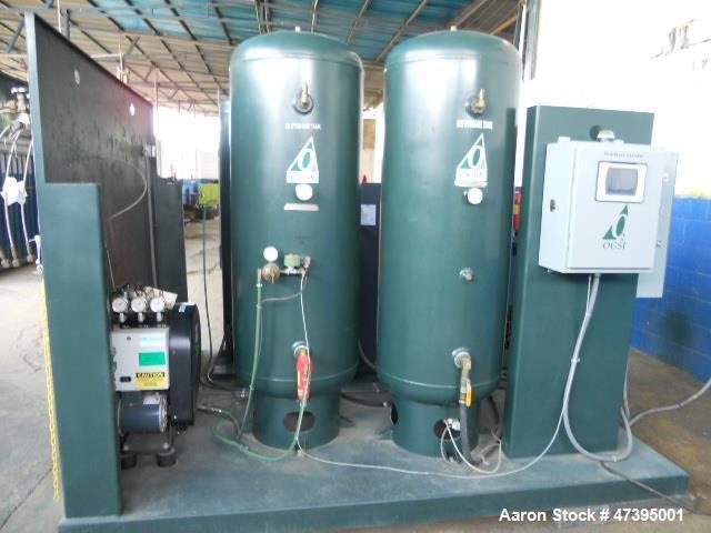 Used OGSI Oxygen Filling Plant, Model CFP-175. Capacity 10 cylinders per day. 93% oxygen concentration, 300 ppm carbon dioxide limit. 10 ppm carbon monoxide limit. -60 degrees F oxygen dewpoint. Oxyg...