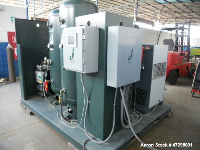 Used OGSI Oxygen Filling Plant, Model CFP-175. Capacity 10 cylinders per day. 93% oxygen concentration, 300 ppm carbon dioxide limit. 10 ppm carbon monoxide limit. -60 degrees F oxygen dewpoint. Oxyg...