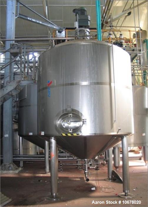 Used-Milk Drying Plant Consisting of Niro Spray Dryer and Evaporator.  Dryer model CDI250, capacity approximately 1000 kg/ho...