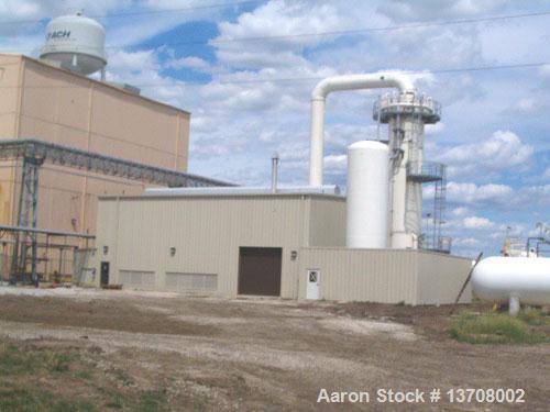 Used Hydrochem 1.4 MMSCFD Modular Hydrogen Gas Generating Plant. Product purity 99.999% product pressure 205 psig, natural gas feed 250 psig, export steam is available. Thirteen (13) catalyst tubes, ...