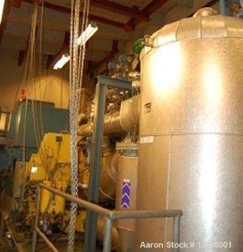 Used-ASEA/Stal Heating Pump Plant with 2 stage turbo compressors, 19 mw. Mfg 1984. Refrigerant 134. Electric motors: 2 pcs s...