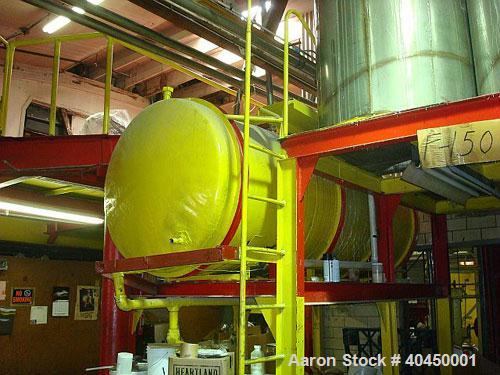 Used Adhesives Plant / Complete Plant:  Rated 4,000 gallon product per day capacity. Plant includes (6) 500 gallon stainless steel mixing tanks, various holding tanks totaling 38,000 gallons, associa...