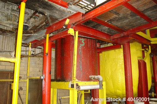 Used Adhesives Plant / Complete Plant:  Rated 4,000 gallon product per day capacity. Plant includes (6) 500 gallon stainless steel mixing tanks, various holding tanks totaling 38,000 gallons, associa...