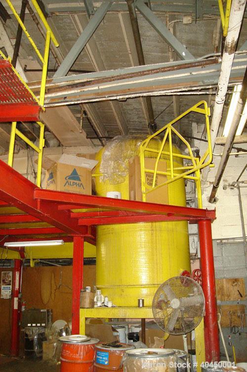 Used Adhesives Plant / Complete Plant:  Rated 4,000 gallon product per day capacity. Plant includes (6) 500 gallon stainless steel mixing tanks, various holding tanks totaling 38,000 gallons, associa...