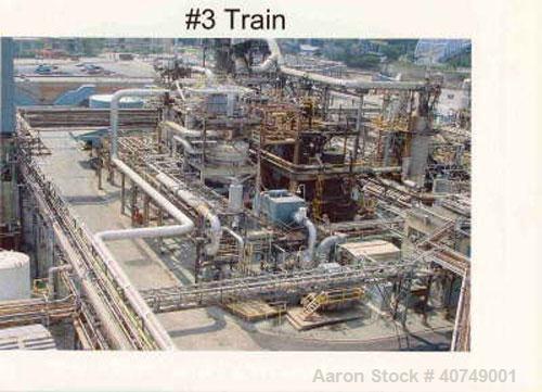 Used Complete Maleic Anhydride Plant, 20,000 mt/yr, designed by Scientific Design Co Inc. Reactors are fixed bed technology with n-butane feedstock. Two reactor trains with refining, flaking and briq...