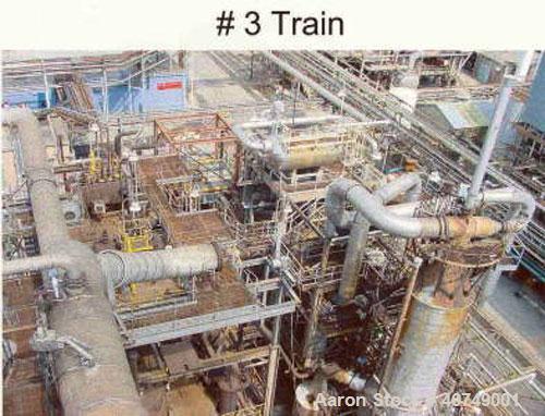 Used Complete Maleic Anhydride Plant, 20,000 mt/yr, designed by Scientific Design Co Inc. Reactors are fixed bed technology with n-butane feedstock. Two reactor trains with refining, flaking and briq...