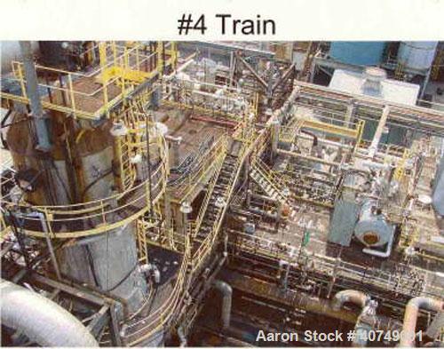Used Complete Maleic Anhydride Plant, 20,000 mt/yr, designed by Scientific Design Co Inc. Reactors are fixed bed technology with n-butane feedstock. Two reactor trains with refining, flaking and briq...
