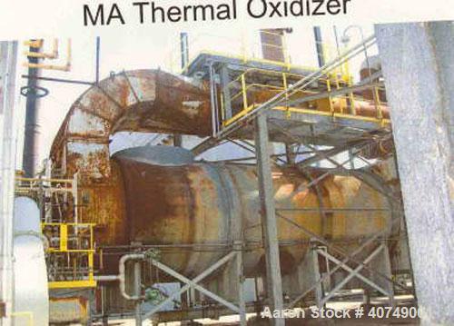 Used Complete Maleic Anhydride Plant, 20,000 mt/yr, designed by Scientific Design Co Inc. Reactors are fixed bed technology with n-butane feedstock. Two reactor trains with refining, flaking and briq...