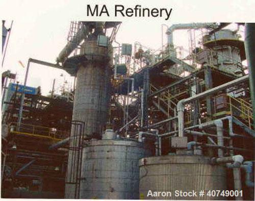Used Complete Maleic Anhydride Plant, 20,000 mt/yr, designed by Scientific Design Co Inc. Reactors are fixed bed technology with n-butane feedstock. Two reactor trains with refining, flaking and briq...