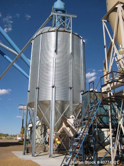 Used Wood pellet plant complete with (2) Sprout 501D pellet mills 150 hp, cooling tower, manual bagging chute, scales, single pass dryer, Williams 75 hp hammermill 72 hammer, Williams C32 100 hp hamm...