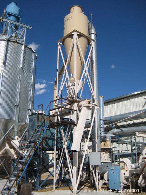 Used Wood pellet plant complete with (2) Sprout 501D pellet mills 150 hp, cooling tower, manual bagging chute, scales, single pass dryer, Williams 75 hp hammermill 72 hammer, Williams C32 100 hp hamm...