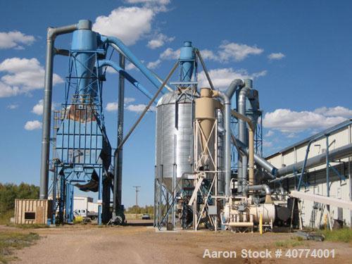 Used Wood pellet plant complete with (2) Sprout 501D pellet mills 150 hp, cooling tower, manual bagging chute, scales, single pass dryer, Williams 75 hp hammermill 72 hammer, Williams C32 100 hp hamm...