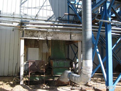 Used Wood pellet plant complete with (2) Sprout 501D pellet mills 150 hp, cooling tower, manual bagging chute, scales, single pass dryer, Williams 75 hp hammermill 72 hammer, Williams C32 100 hp hamm...