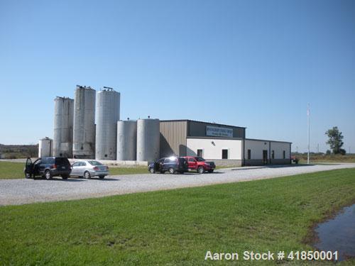 Used Biodiesel Plant, 5 million capacity using alternative feedstocks, includes the following: 50,000 gallons of heated feedstock storage, 40,000 gallons of biodiesel storage, 10,000 gallons of heate...