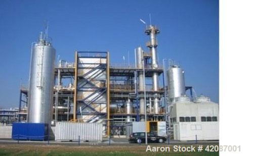 Used Biodiesel Production Plant, built by Lurgi GmbH, capacity: biodiesel 100,000 metric tons annually, glycerin 12,000 metric tons annually, fatty acid 640 metric tons annually.  Input is rapeseed o...