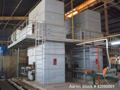 Used Tiles Manufacturing Plant, capacity 53,820 square feet/day (5,000 square meter/day), tile sizes 5.9" x 5.9" (150 x 150 mm), 3.9" x 7.9" (100 x 200 mm), 7.9" x 7.9" (200 x 200 mm), 11.8" x 7.9" (...