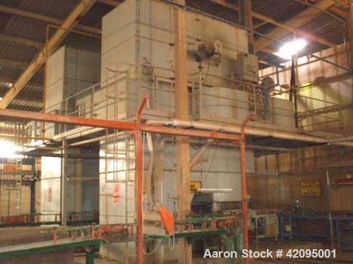Used Tiles Manufacturing Plant, capacity 53,820 square feet/day (5,000 square meter/day), tile sizes 5.9" x 5.9" (150 x 150 mm), 3.9" x 7.9" (100 x 200 mm), 7.9" x 7.9" (200 x 200 mm), 11.8" x 7.9" (...