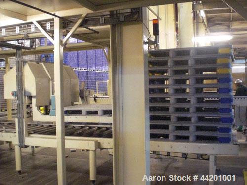 Used Can Filling Line for slim-line cans type 200/202, 150/250 ml.  Capacity 600 cans per minute.  Comprised of:  (1) Kettner depalletizer, (1) Vroemisse can conveyor, (1) Vroemisse rinser, (1) KHS H...
