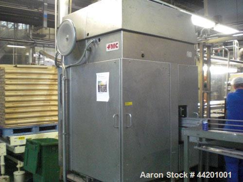 Used Can Filling Line for slim-line cans type 200/202, 150/250 ml.  Capacity 600 cans per minute.  Comprised of:  (1) Kettner depalletizer, (1) Vroemisse can conveyor, (1) Vroemisse rinser, (1) KHS H...