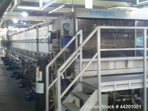 Used Can Filling Line for slim-line cans type 200/202, 150/250 ml.  Capacity 600 cans per minute.  Comprised of:  (1) Kettner depalletizer, (1) Vroemisse can conveyor, (1) Vroemisse rinser, (1) KHS H...