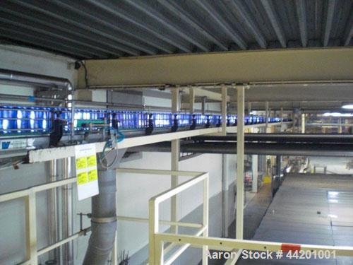 Used Can Filling Line for slim-line cans type 200/202, 150/250 ml.  Capacity 600 cans per minute.  Comprised of:  (1) Kettner depalletizer, (1) Vroemisse can conveyor, (1) Vroemisse rinser, (1) KHS H...