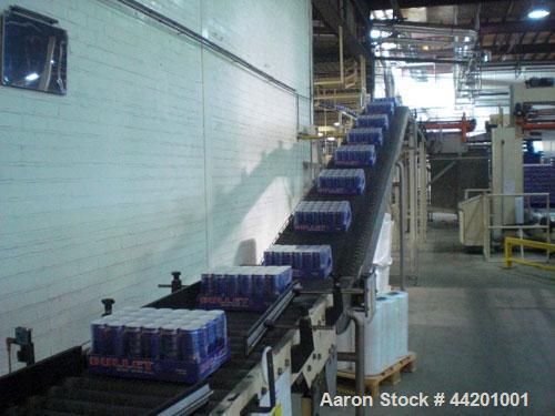 Used Can Filling Line for slim-line cans type 200/202, 150/250 ml.  Capacity 600 cans per minute.  Comprised of:  (1) Kettner depalletizer, (1) Vroemisse can conveyor, (1) Vroemisse rinser, (1) KHS H...