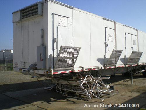 Used CO2 Blasting System.  Includes:  TOMCO2 14 ton storage system, Atlas Copco XRVS 345 air compressor, 100 kv electrical generator, dry ice pelletizer blast cabinet with air filter system, air drye...