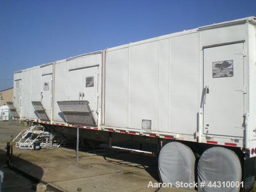 Used CO2 Blasting System.  Includes:  TOMCO2 14 ton storage system, Atlas Copco XRVS 345 air compressor, 100 kv electrical generator, dry ice pelletizer blast cabinet with air filter system, air drye...