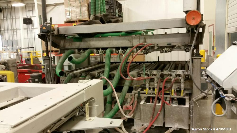 Used Billco Washing / Rinsing / Drying System. Includes: glass washer, Model 460-8SP. (2) glass rinsing machines, Model 460-SP. (5) glass roller tables, (2) glass beveling system, (5) heads per side ...
