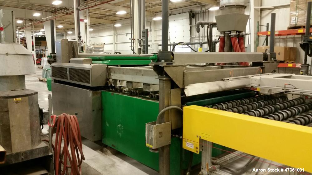 Used Billco Washing / Rinsing / Drying System. Includes: glass washer, Model 460-8SP. (2) glass rinsing machines, Model 460-SP. (5) glass roller tables, (2) glass beveling system, (5) heads per side ...