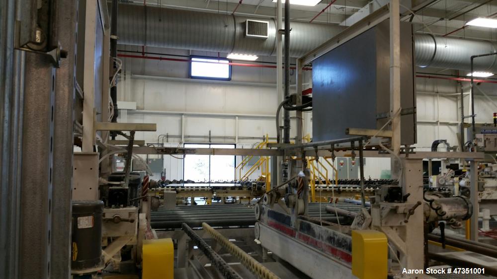 Used Billco Washing / Rinsing / Drying System. Includes: glass washer, Model 460-8SP. (2) glass rinsing machines, Model 460-SP. (5) glass roller tables, (2) glass beveling system, (5) heads per side ...