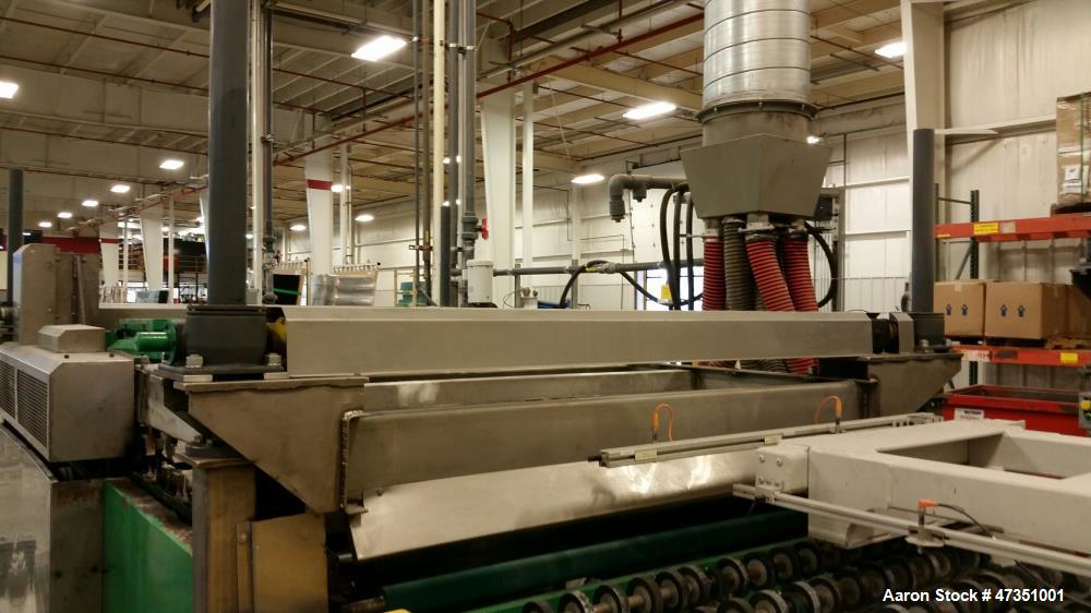 Used Billco Washing / Rinsing / Drying System. Includes: glass washer, Model 460-8SP. (2) glass rinsing machines, Model 460-SP. (5) glass roller tables, (2) glass beveling system, (5) heads per side ...