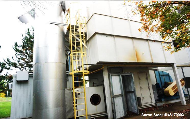 Used Regenerative Thermal Oxidizer (RTO). Designed airflow: 40000 SCFM. Actual airflow: 44000 SCFM (with purge air). Exhaust inlet temp: 350F. Combustion temp: 1500F. Com: high limit: 1800F. Rotor si...