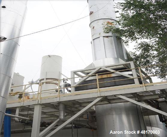 Used Regenerative Thermal Oxidizer (RTO). Designed airflow: 40000 SCFM. Actual airflow: 44000 SCFM (with purge air). Exhaust inlet temp: 350F. Combustion temp: 1500F. Com: high limit: 1800F. Rotor si...