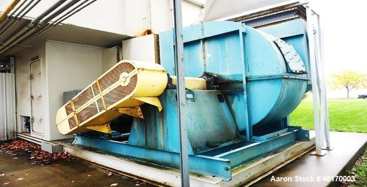 Used Regenerative Thermal Oxidizer (RTO). Designed airflow: 40000 SCFM. Actual airflow: 44000 SCFM (with purge air). Exhaust inlet temp: 350F. Combustion temp: 1500F. Com: high limit: 1800F. Rotor si...