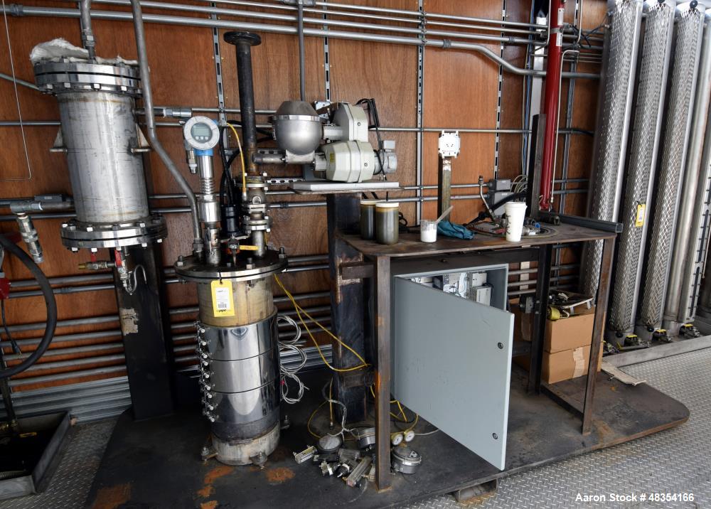 Used Pilot Plant system consisting of: reactor, heat exchanger, K-Tron feeder, Allen-Bradley controls.