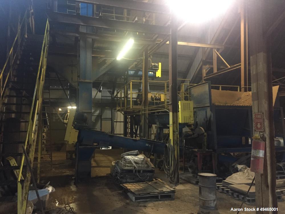 Used Basic Machinery Clay Grinding System (Used Grind Red Clay for Brick Manufacturing). The System includes: (1) Pulv-O-Pactor, Model F624-3-2, (2) 5 x 8 screens, 91) twin feeder, (1) bucket elevato...