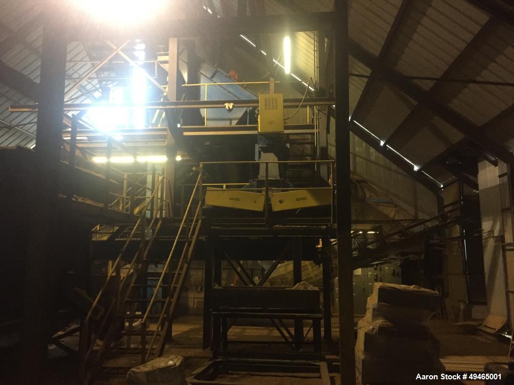Used Basic Machinery Clay Grinding System (Used Grind Red Clay for Brick Manufacturing). The System includes: (1) Pulv-O-Pactor, Model F624-3-2, (2) 5 x 8 screens, 91) twin feeder, (1) bucket elevato...