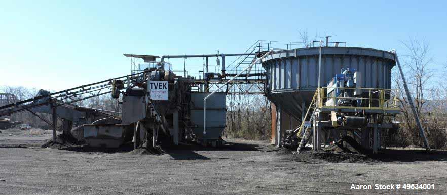 Used- Portable Water Jig Processing Plant. Includes: 3 cell ORT water jig. Bolt together 30' Dorr-Oliver thickener tank. 36"...