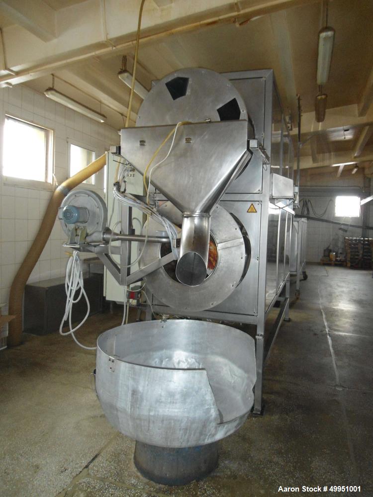 Used Schaaft Technologie GmbH Coating/Drying/Roaster/Cooling plant/line, type 800 PTEF for the  production of sweet cereals  products with a capacity of 220-330 lbs. (100-150 Kg.) per batch consistin...