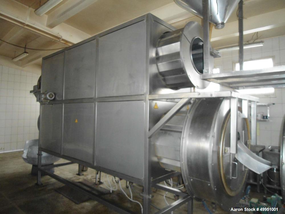 Used Schaaft Technologie GmbH Coating/Drying/Roaster/Cooling plant/line, type 800 PTEF for the  production of sweet cereals  products with a capacity of 220-330 lbs. (100-150 Kg.) per batch consistin...