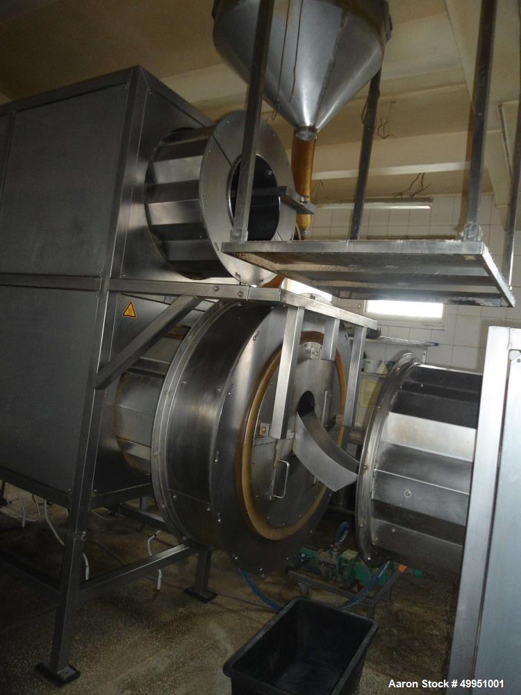Used Schaaft Technologie GmbH Coating/Drying/Roaster/Cooling plant/line, type 800 PTEF for the  production of sweet cereals  products with a capacity of 220-330 lbs. (100-150 Kg.) per batch consistin...