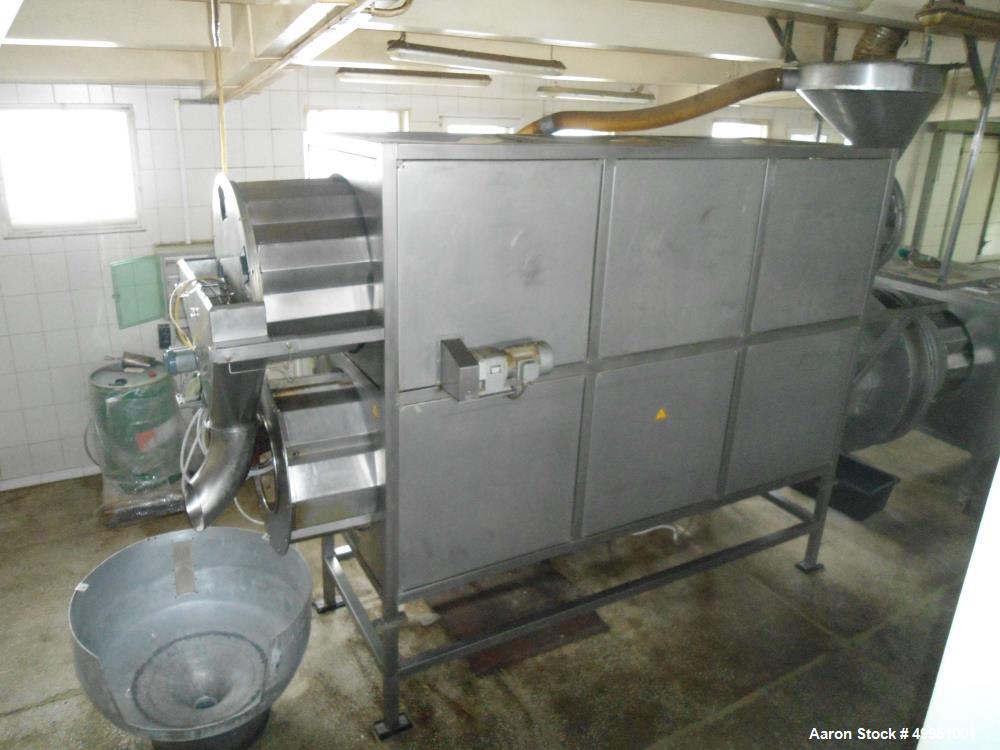 Used Schaaft Technologie GmbH Coating/Drying/Roaster/Cooling plant/line, type 800 PTEF for the  production of sweet cereals  products with a capacity of 220-330 lbs. (100-150 Kg.) per batch consistin...