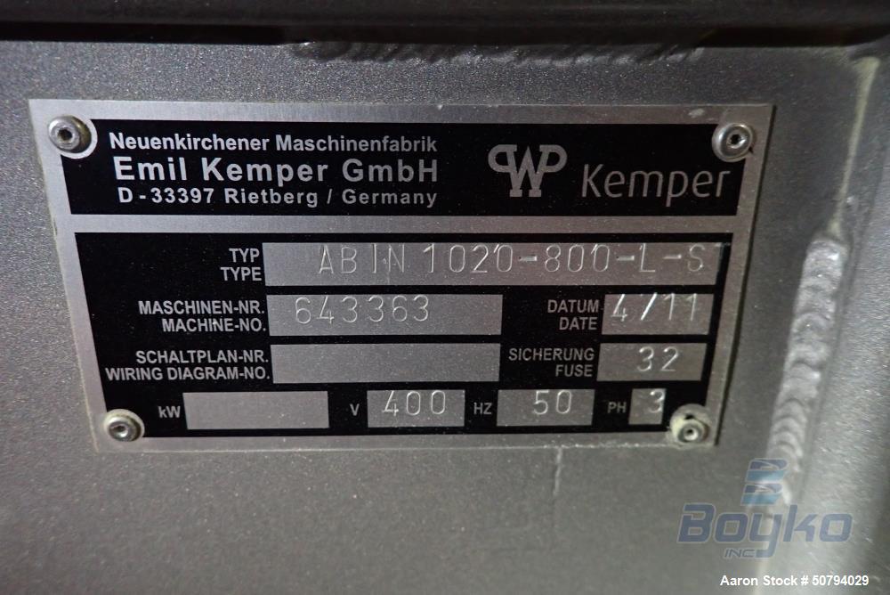 Used- WP Kemper Evolution Roll Line