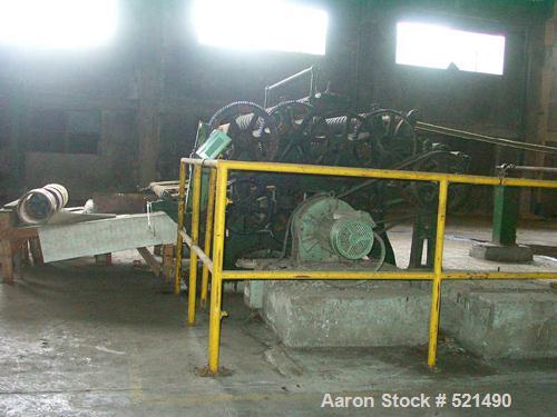 USED: Paper board plant, 50 tons/day (24 hours). Product width 70"(1778mm). Raw material: scrap paper. Final product: paper board for folders and boxes. Built 1994. Major items include feed conveyors...